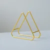 Triangular gold frame