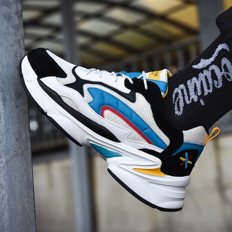 
 Прогулочная обувь для спортзала, бега, повседневная мужская небрендовая Мужская Черная Спортивная массивная обувь, стильная новая модная мужская прогулочная обувь  