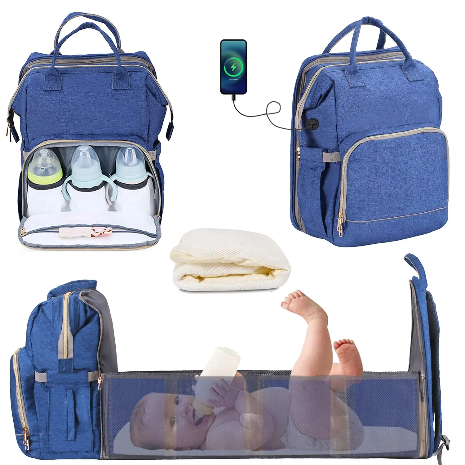 stylish baby changing bolsa