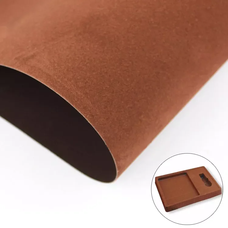 Soft Touch Velvet Flocking PVC Film Sheet High-End Colored Plastic for Stickers and Product Packaging Vacuum Forming Roll