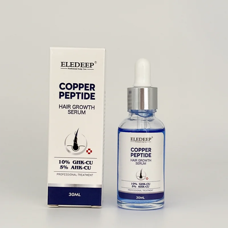 R 10%GHK-Cu + 5%AHK-Cu Copper Peptide Hair Density Serum Anti-hair Loss Natural Copper Peptide for Hair Growth Oil for Men&Women