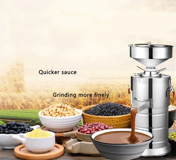 1100W Commercial Peanut Butter Grinder Machine 15kg/h Output Electric  Peanut Sesame Butter Maker (Upgrade 110V)