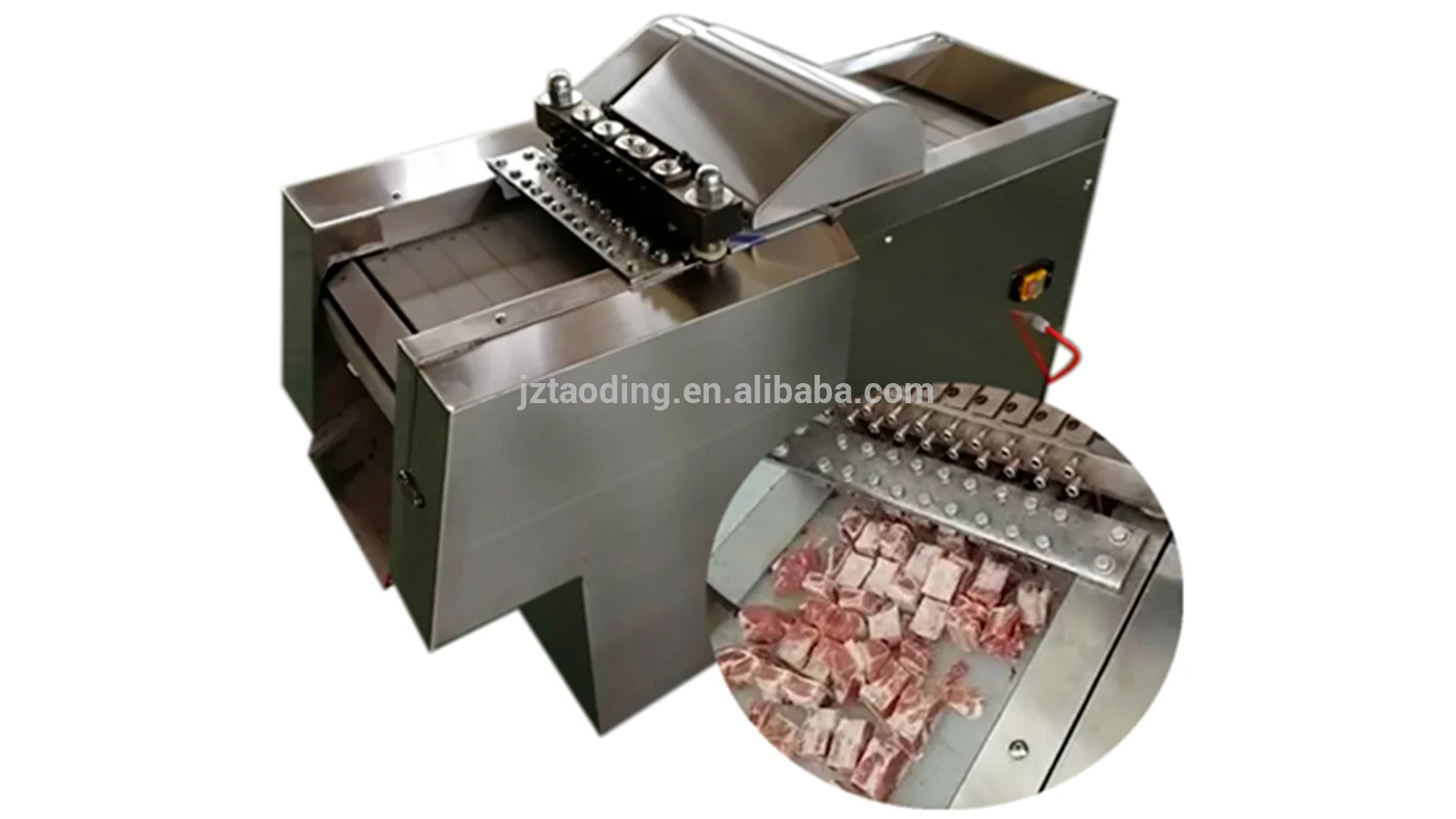 Automatic Chicken Cutting Machine Fresh Meat Cutter Beef Meat Cube Cutter Machine Frozen Pork