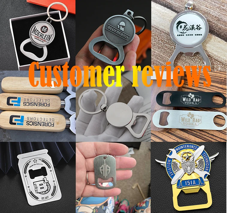 Manufacturer wholesale custom cheap sublimation blank metal stainless steel novelty shape logo keychain beer bottle opener