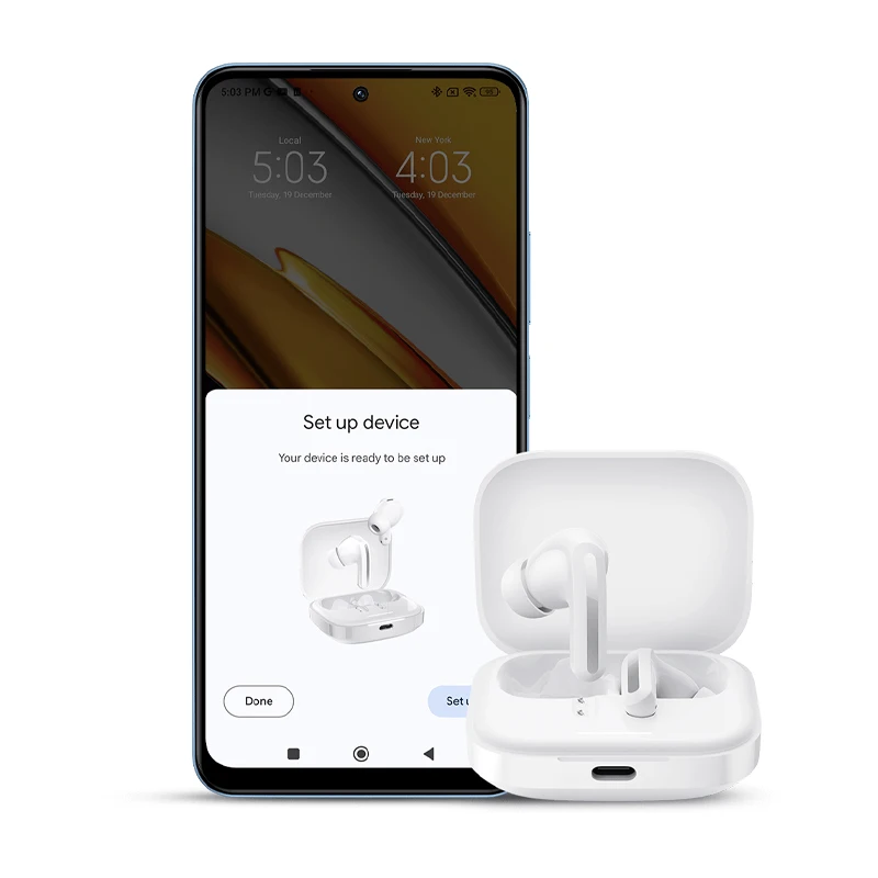 Xiaomi Redmi Buds Earbuds TWS Wireless Bluetooth Active Noise  Cancelling Earphone 40H Battery Life 46dB Headset