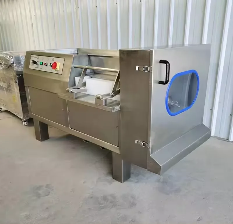 Automatic Frozen Meat Dicing Machine Electric Industrial Beef Dicer Fast Frozen Meat Cube Cutting Machine Frozen Chick Beef