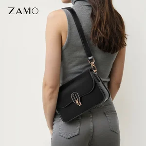 Custom 2026 New Hot Sale High Quality Fashion Genuine Leather Bag for Women Black - Messenger Crossbags Shoulder Bags