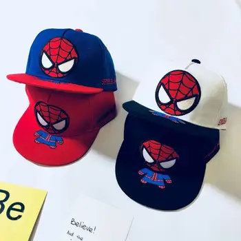 Amazon Hot Sale Summer Outdoor Children Marvel Hat Sun Proof Breathable Spider Man Hat For Kids