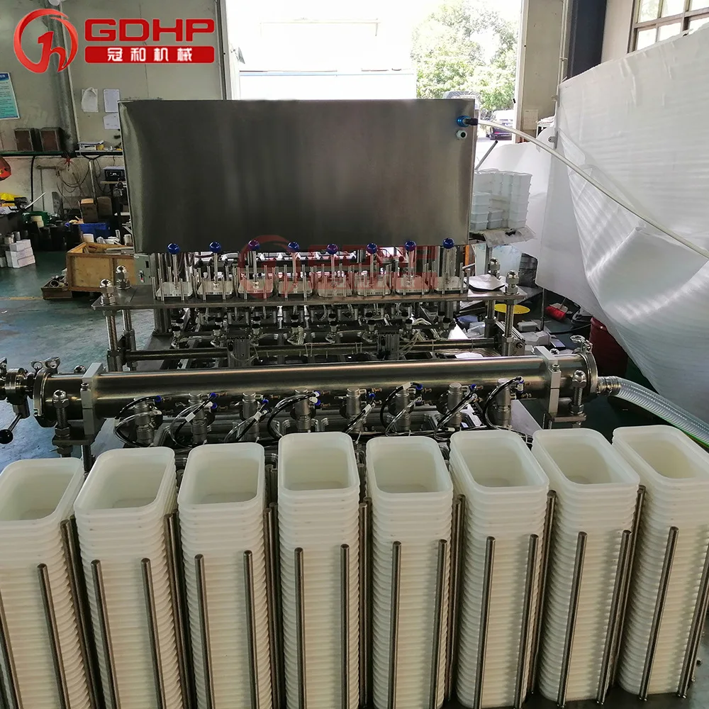 Automatic Yogurt Juice Mung Bean Paste Cream Oil Bottle Filling Sealing Machine for Eight-Treasure Porridge for Food Processing