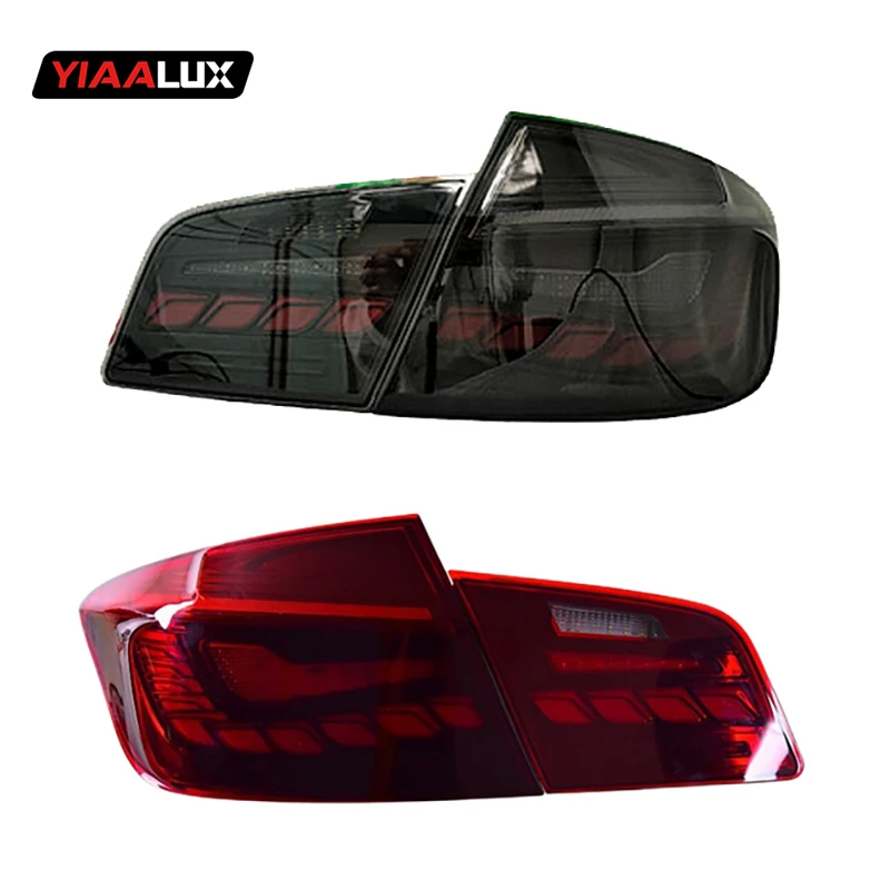 High quality products for BMW 5 Series F10 F18 led taillights 2011-2017 5 Series F10 Dragon Scale blacktaillights rear lights