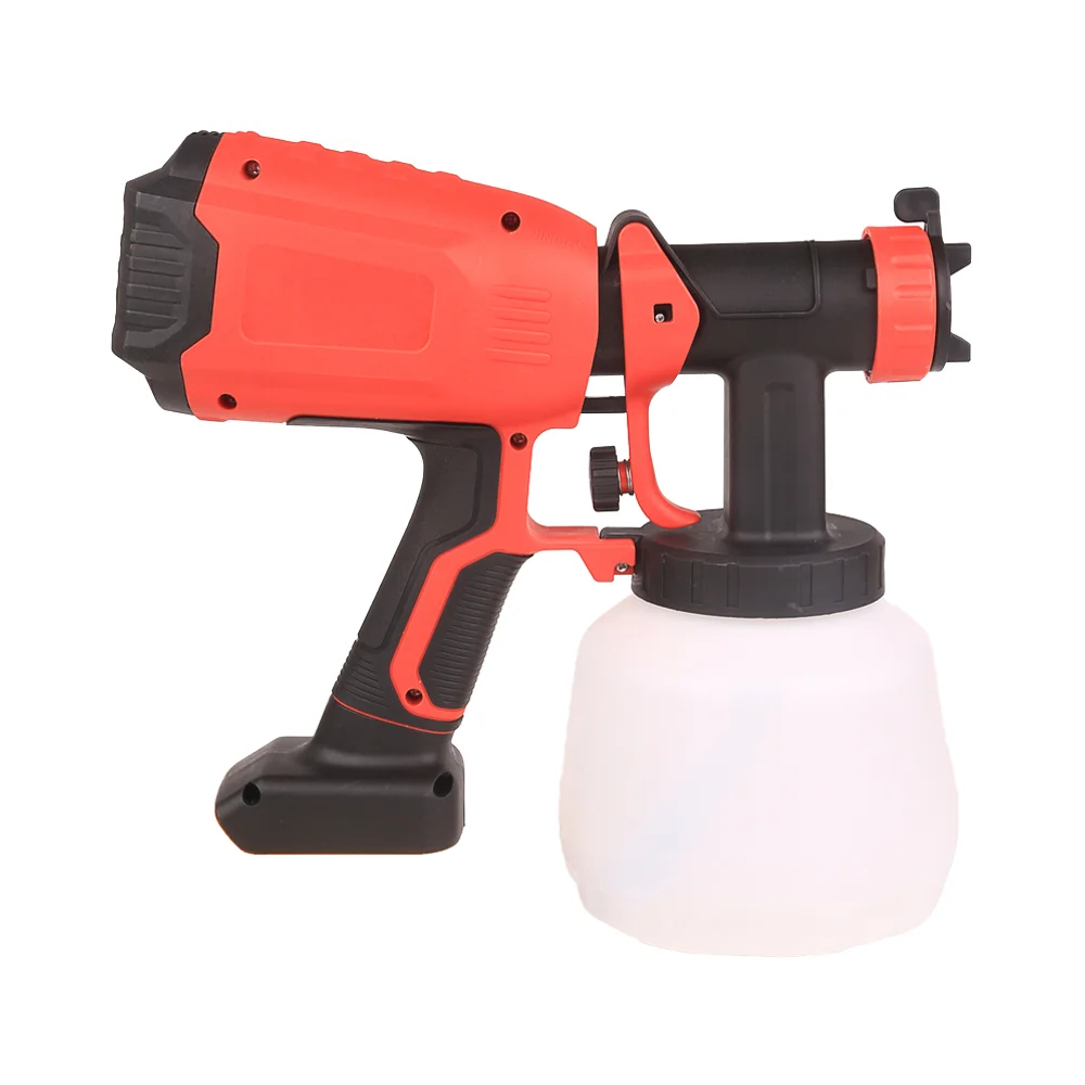 Portable 20V HVLP Electric Spray Gun Cheap Brushless DC Cordless Airless Paint Sprayer 1200ml Cup Capacity DIY Industrial Grade