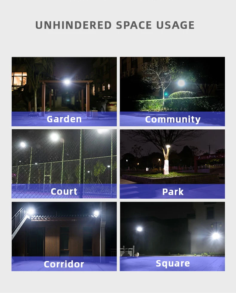 2w/8w/16w Outdoor 200-1500lm IP54 SMD 2835 Led Flood Lights Garden Sensor Light Mini Portable Street Garden Lights Solar Powered manufacture