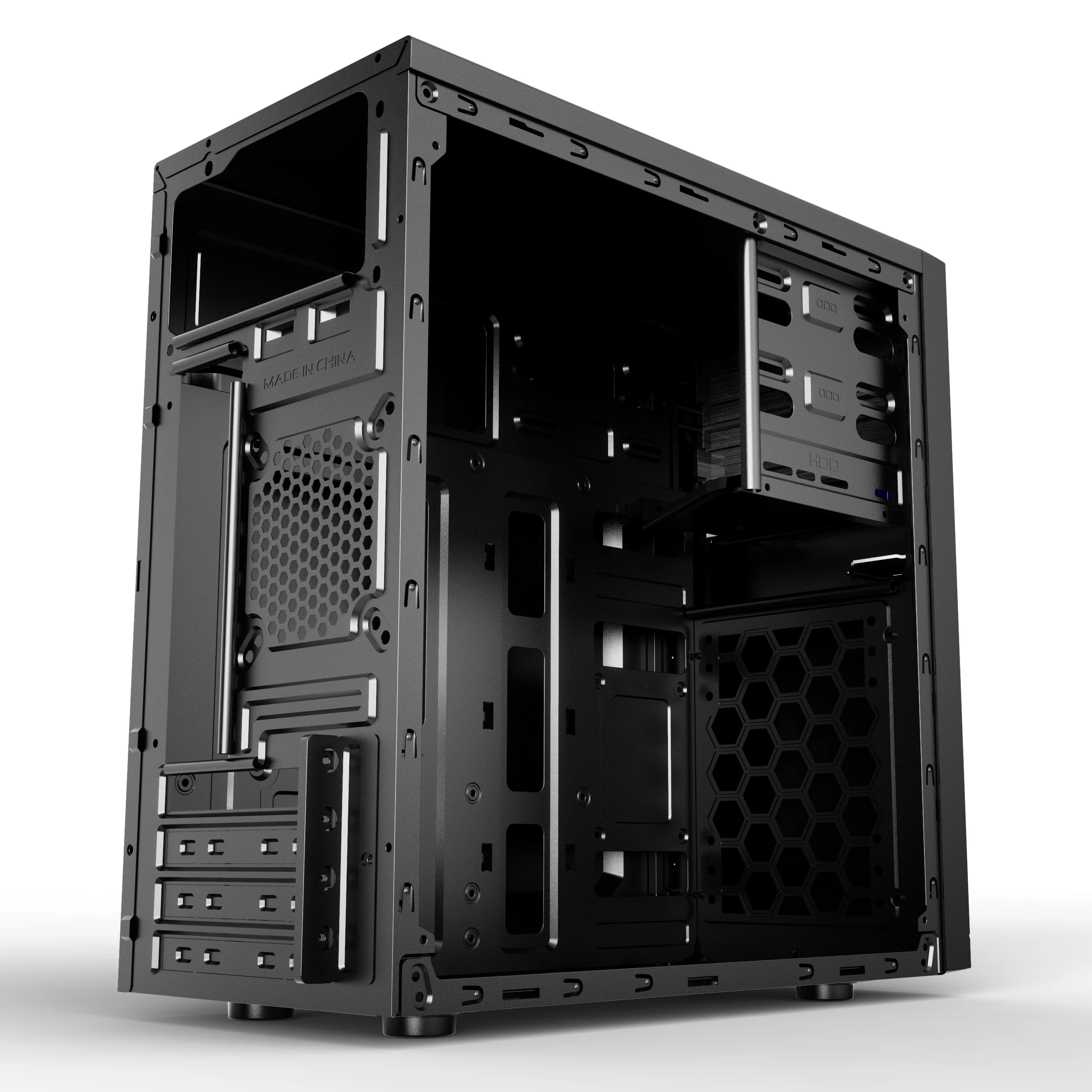 High Quality Mid Tower Computer case High-end Aluminum Logo MATX PC ...