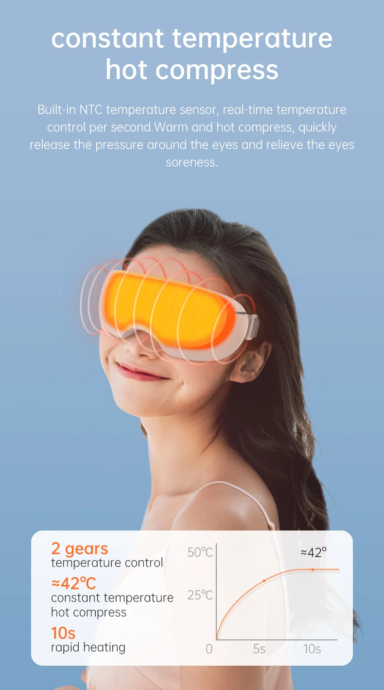 2022 Custom Thermal Heat Cold Steam Eye Mask Hot Compress Warm Steam Eye Mask Eye Cooling Mask