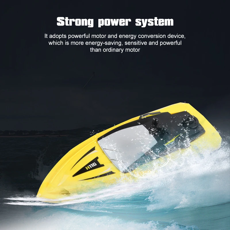 Hot HOSHI TKKJ H116 RC Boat Toys 1:47 3CH 50M Long Control Distance  Mini RTR Speed 20mins Play Time Children's Water Toys