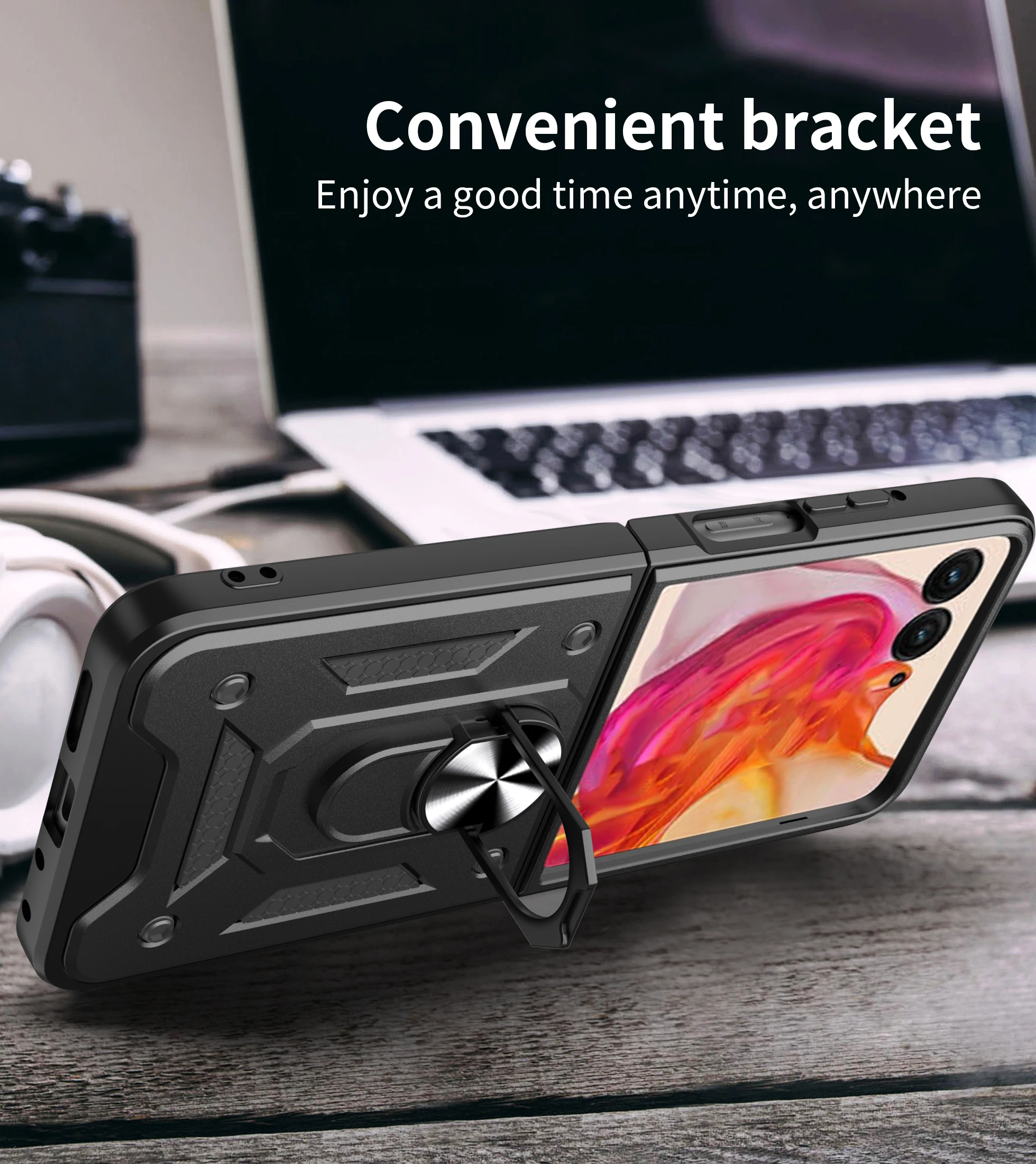 COMAKU Cover Armor Per Xiaomi 14T Pro 5G, Custodia TPU+PC