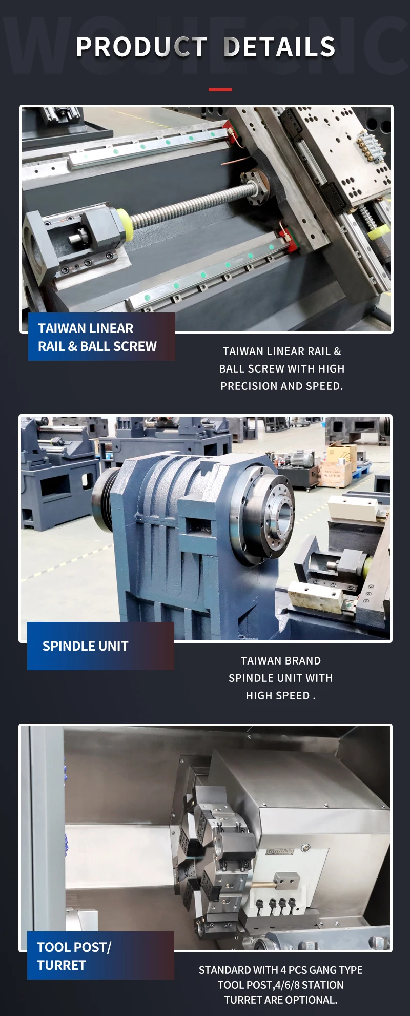 Taiwan Cnc Lathe Machine Price Cnc 2 Axis Lathe Cnc Lathe Turning ...