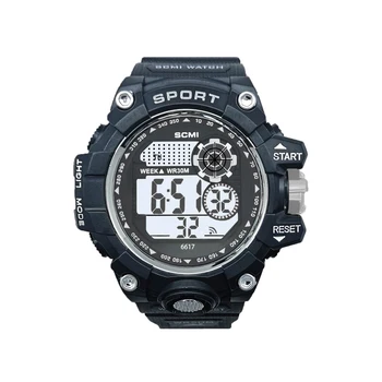 Outdoor LCD luminous electronic watch for male and female students, sports and fashion watch