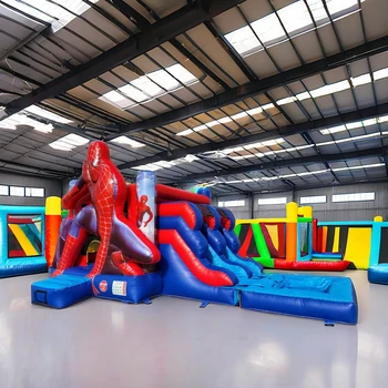 Spider-Man Adult Commercial Inflatable Jumping Castle Combo for Trampoline Park Games Purchase