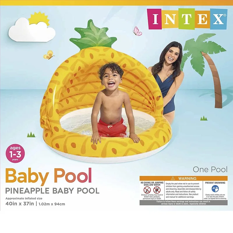 Intex 58414 Pineapple Baby Pool 