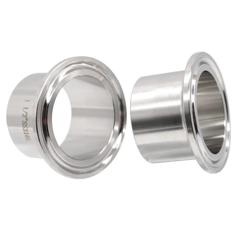 TKFM SS304 SS316L 3A TC Sanitary Butt Welding Tri Clamp Ferrule Connector Joint