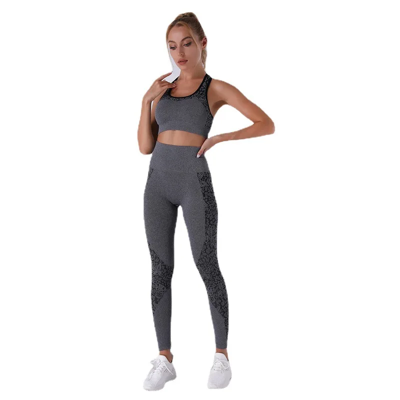 Gym Wear Leggings Bra Pants Yoga Suit 