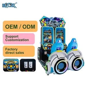 2 Players Coin-Operated Storm Car Racing Simulator English Language Video Game Arcade Machine Made of Metal