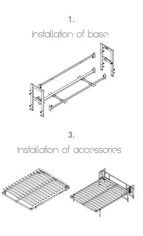 New Style Folding Wall Bed Mechanism Hardware Murphy Bed Wall Bed ...