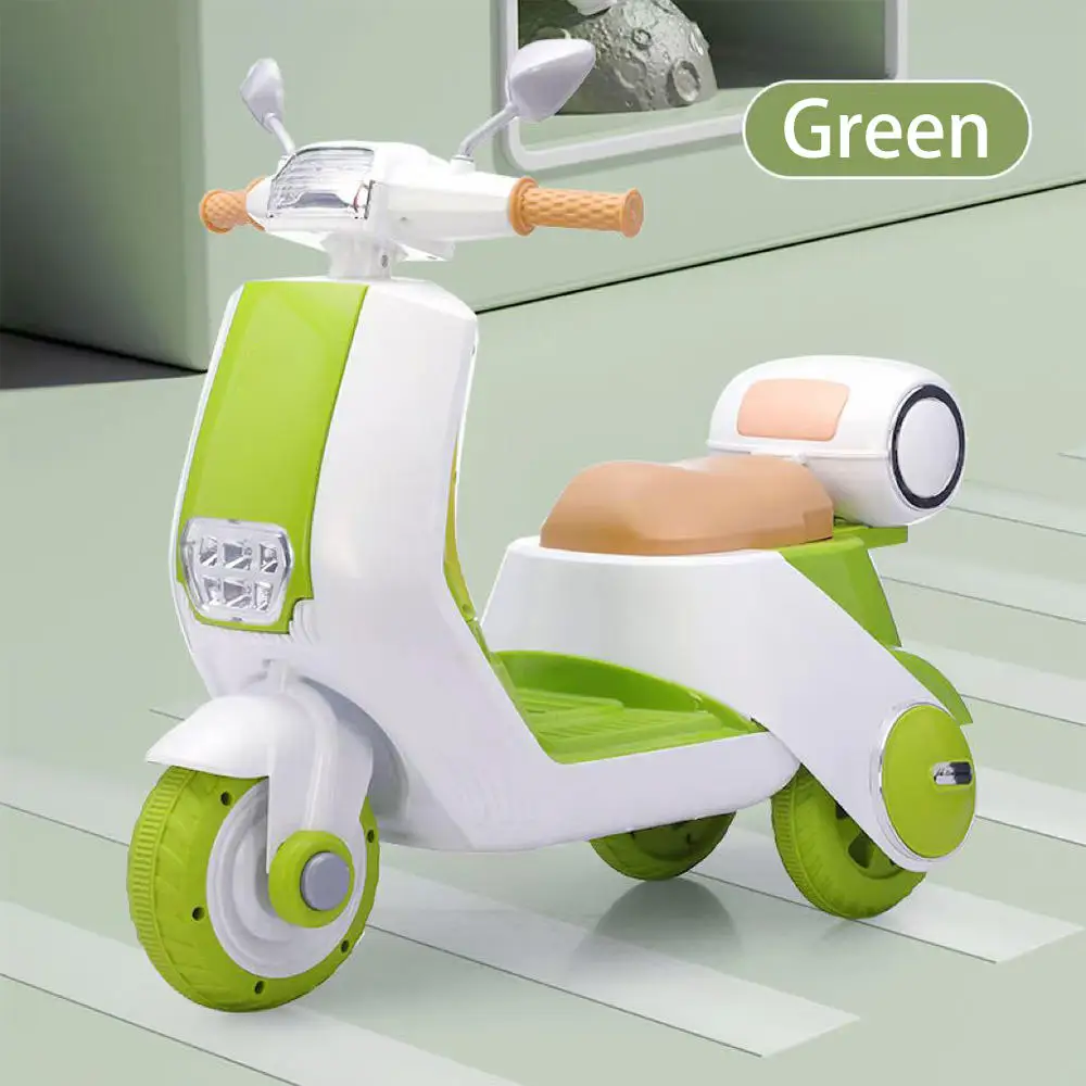 ピンクの6V充電式ベビー玩具車、子供用電動バイク、女の子/子供用電動