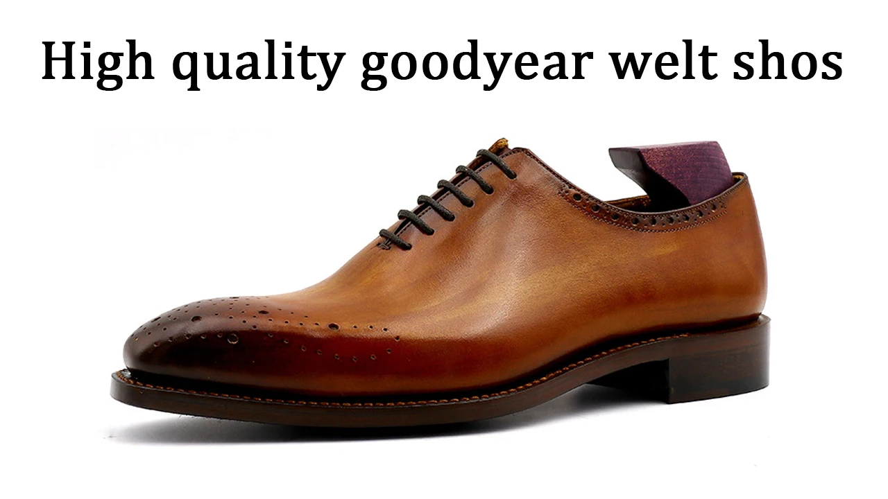 Year welt mens dress shoes fashion