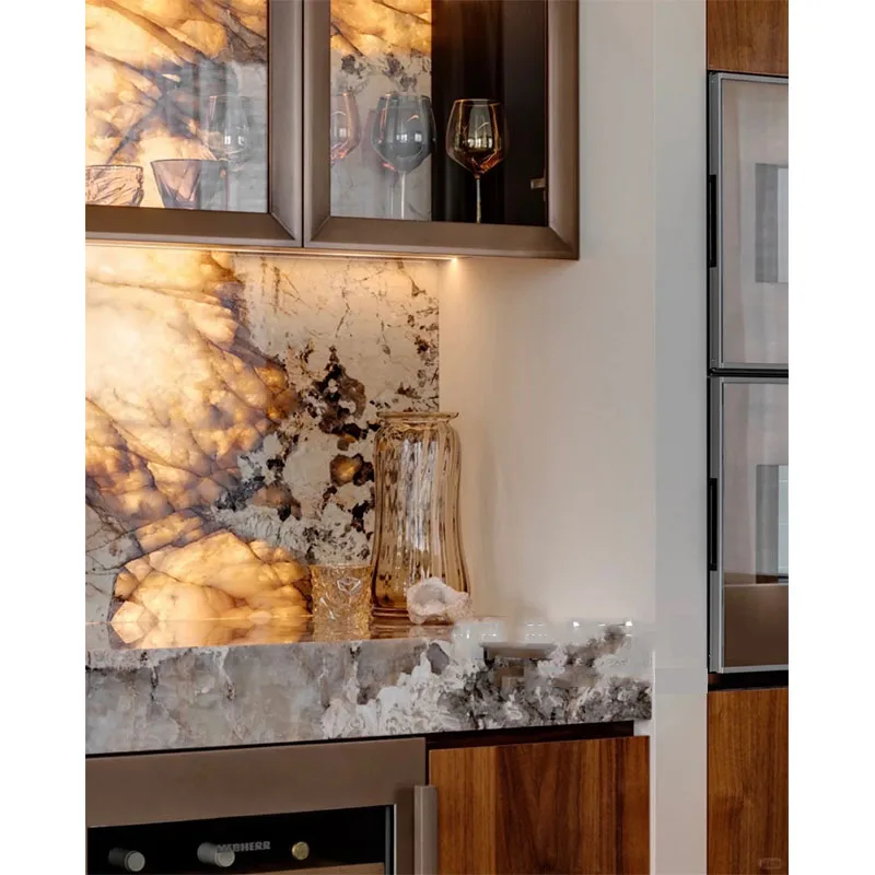 product natural brazil patagonia quartzite countertops vanity tops  table tops indoor kitchen translucent marble counter top-5