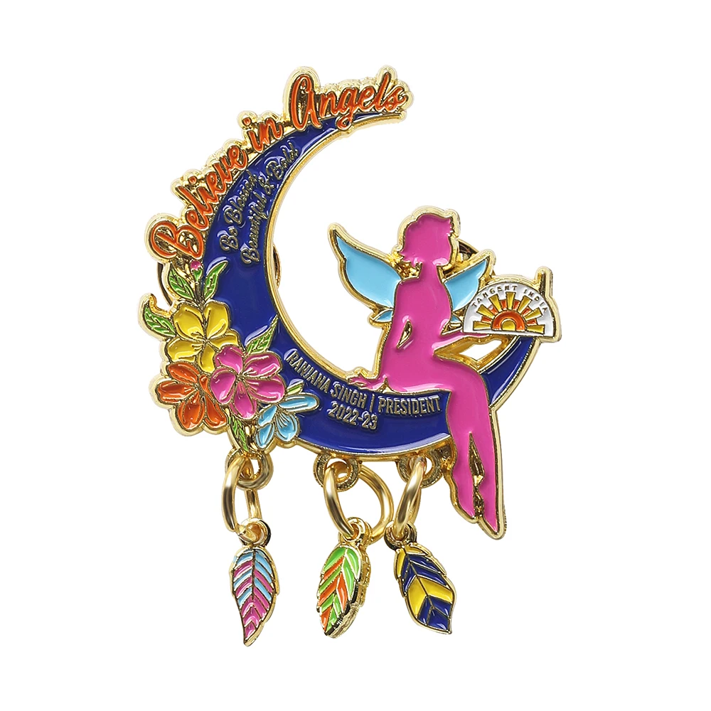 Die Stamping or Casting Electroplating Color Enamel Metal Lapel Pins