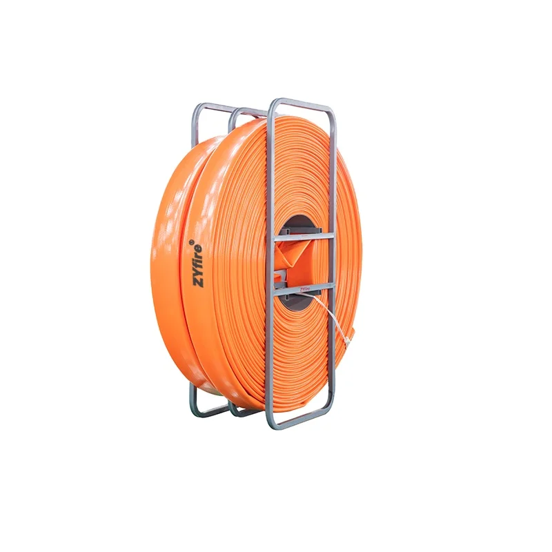 ZYfire Large Diameter TPU Layflat Drag Water Hose Orange Color for Agricultural Irrigation Sludge Discharge High Pressure