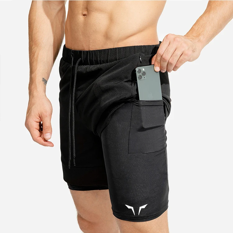 Running Short Men'S Double Layer Quick Dry Jogging Fie Bodybuilding Gym Plu Size Beach Men'S Clothinghort And891_voghion.com