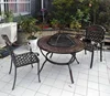 2 chaises Lafitte 106cm table de pâtisserie carbone
