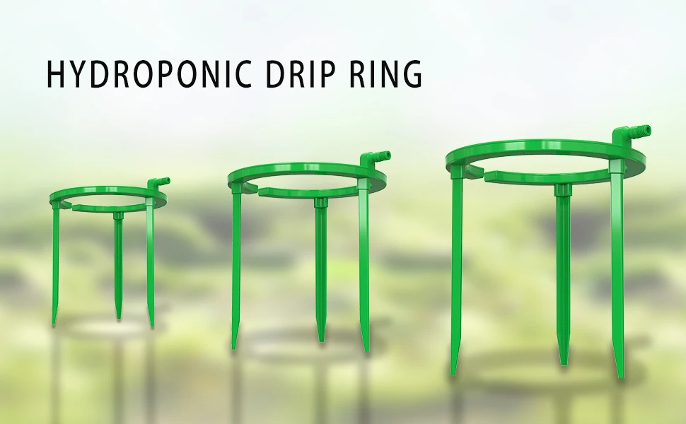 Hydroponic 5inch Facilities Irrigation Drip Ring With Hose For Garden