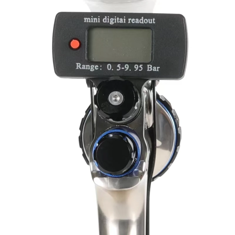 High Pressure V1 600ML CUP Digital Basecoat Paint Spray Gun Silver/Olive/Black Pneumatic Power Source for Painting - Image 3