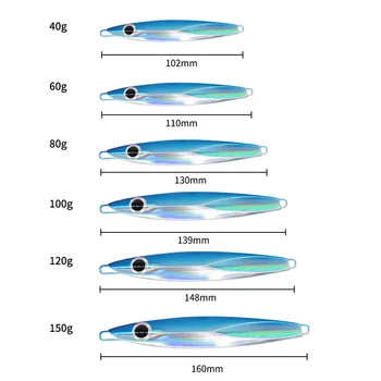 Lure Bait Jigging Lure Stainless Steel Big Iron Plate Die Super Long-distance Investment Big-gram Heavy Sea Fishing Bass – Metal Jig – view 4