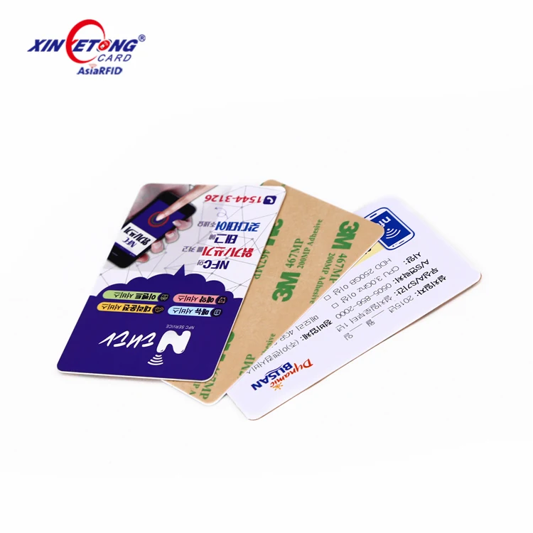 PVC Smart Card With Strong Adhesive on the Back