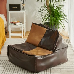 High quality living room coffee beans bags chair waterproof PU leather bean bag chair NO 3
