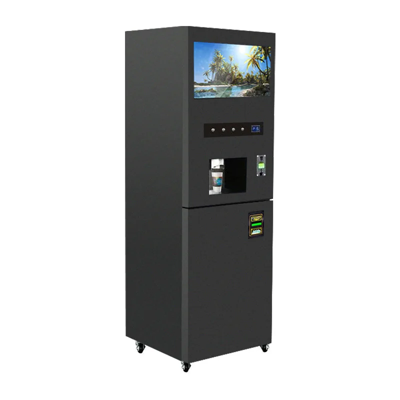 آلة بيع مخفوق البروتين الأوتوماتيكية بالكامل لآلة بيع القهوة في صالة الألعاب الرياضية GS