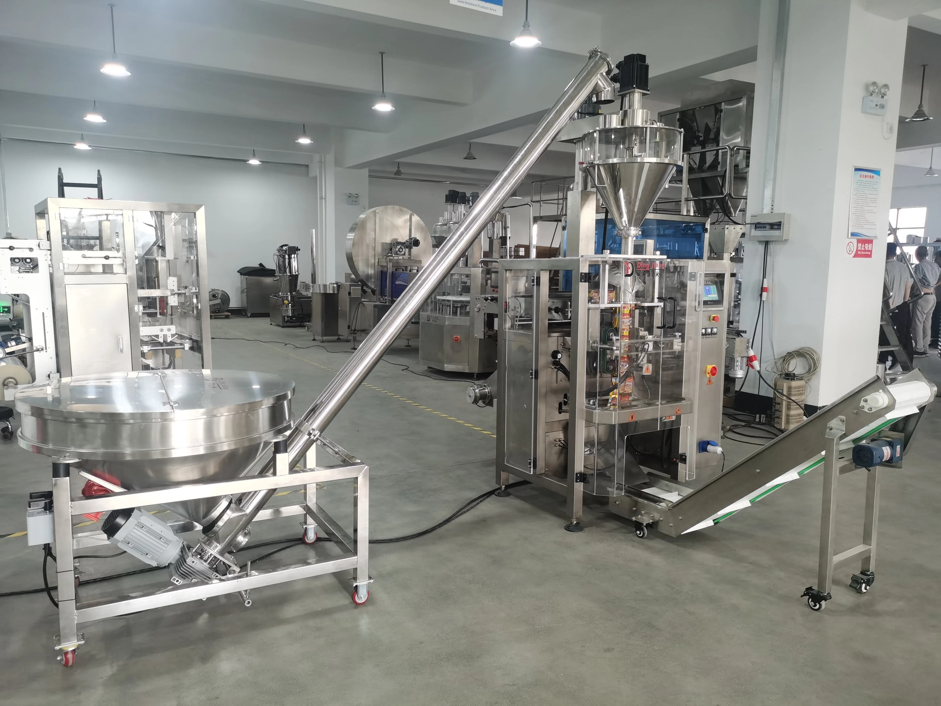 250g 500g 1kg Auger Filler Automatic Coffee Powder Packing Machine ...