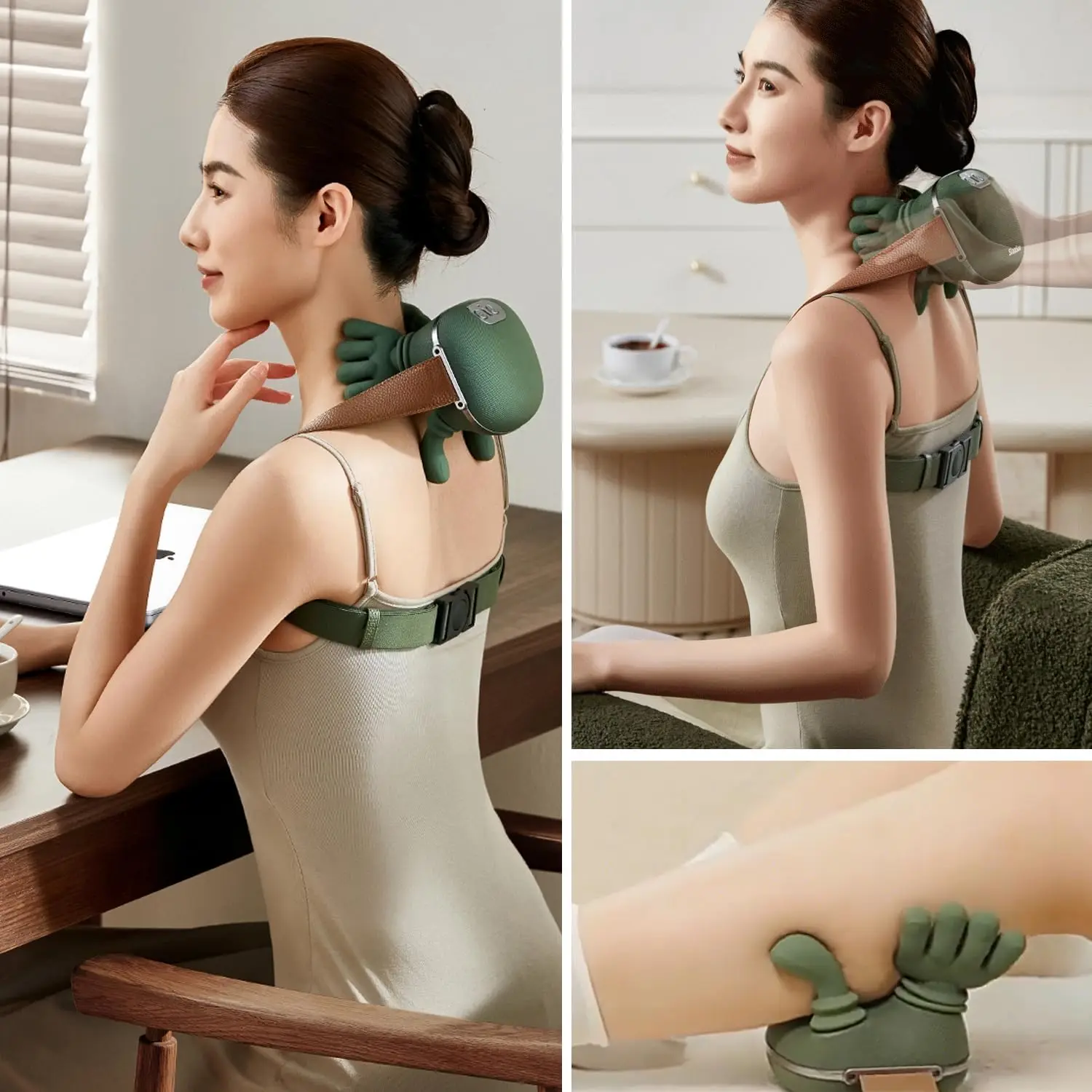 Siaasoo Neck Massage 4D Shiatsu  Neck and Shoulder with HeatTherapy Deep Tissue Pain Relief