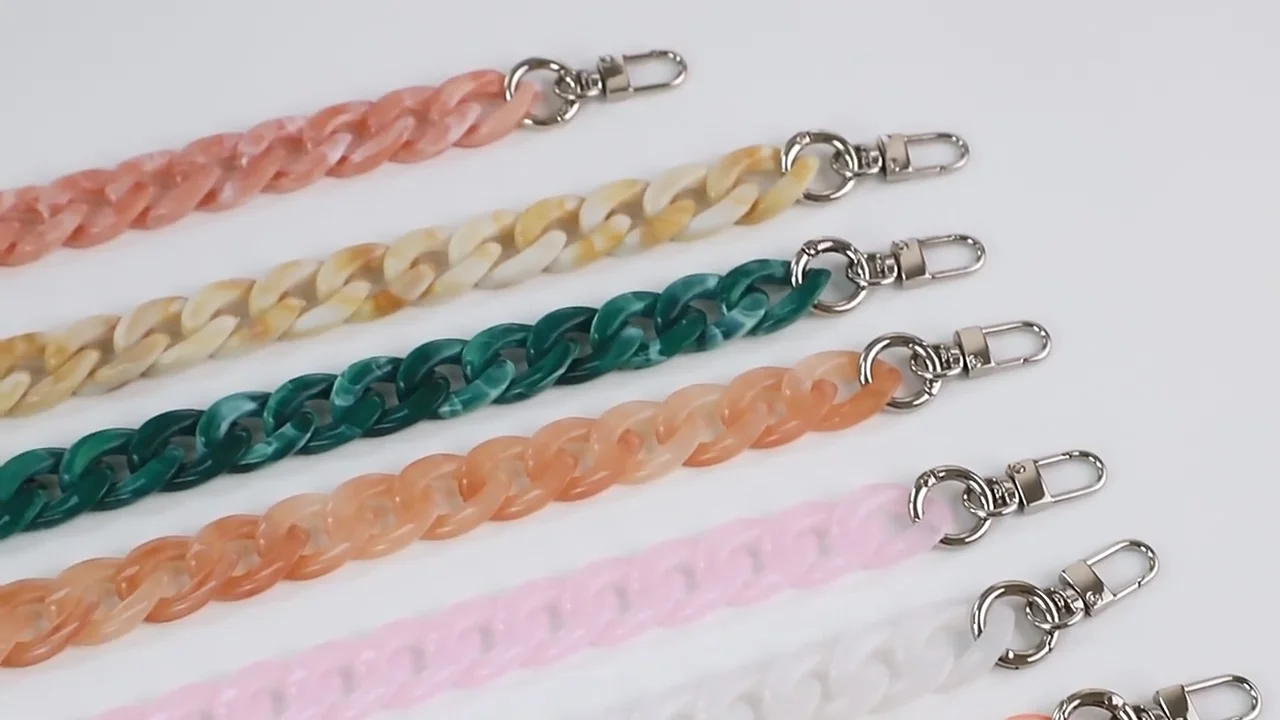 TyGo Pink Acrylic Beaded Mobile Straps - H2FSDAnti-Lost Hand Strap Pendant Phone Hanger
