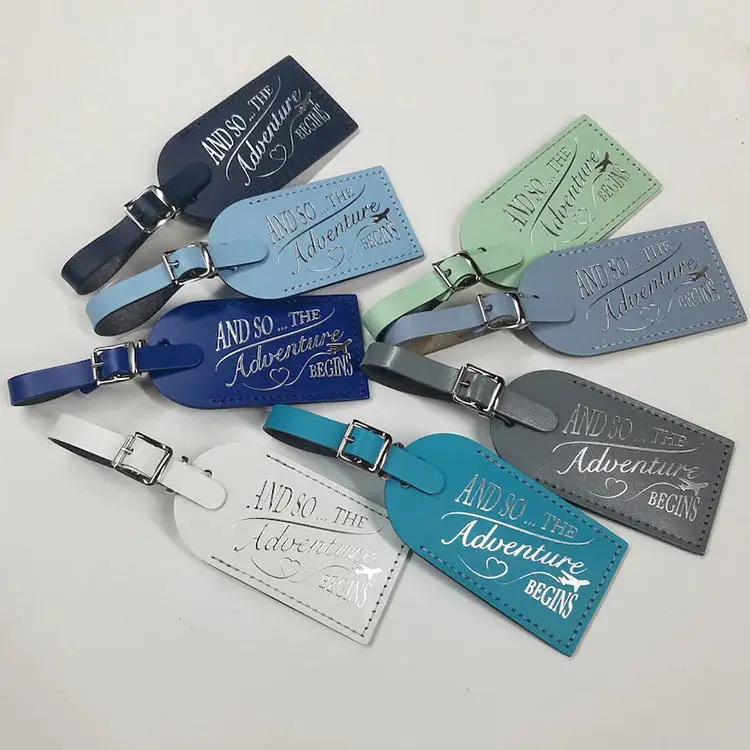 Bulk Custom Blank Champagne And So The Adventure Begins Bridesmaid Luxury Wedding Logo Luggage