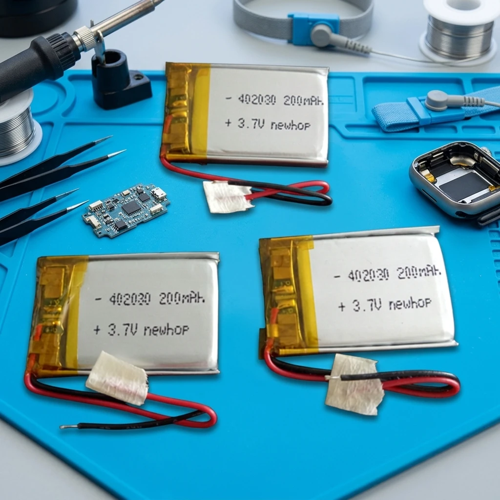 Small Size Rechargeable 3.7V 200mAh 250mAh Lithium Polymer Battery 502030 402030 LiPo Cell for Smart Watch and Wearable Devices