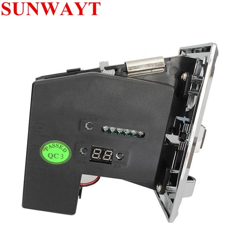 616 Multi Coin Selector with JY-15B Timer Coin Operated Time Control Device and 12V Power Adapter for Washing Machine