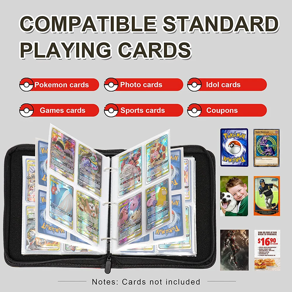 best football card binder Amazon.com: Football Cards Binder 900 Pockets, Football Card Binder Album  with Sleeves, Football Trading Card Holder with Zipper, Binder for Football  Cards, Fits Standard 2.5x3.5 NFL Collectibles : Toys & Games