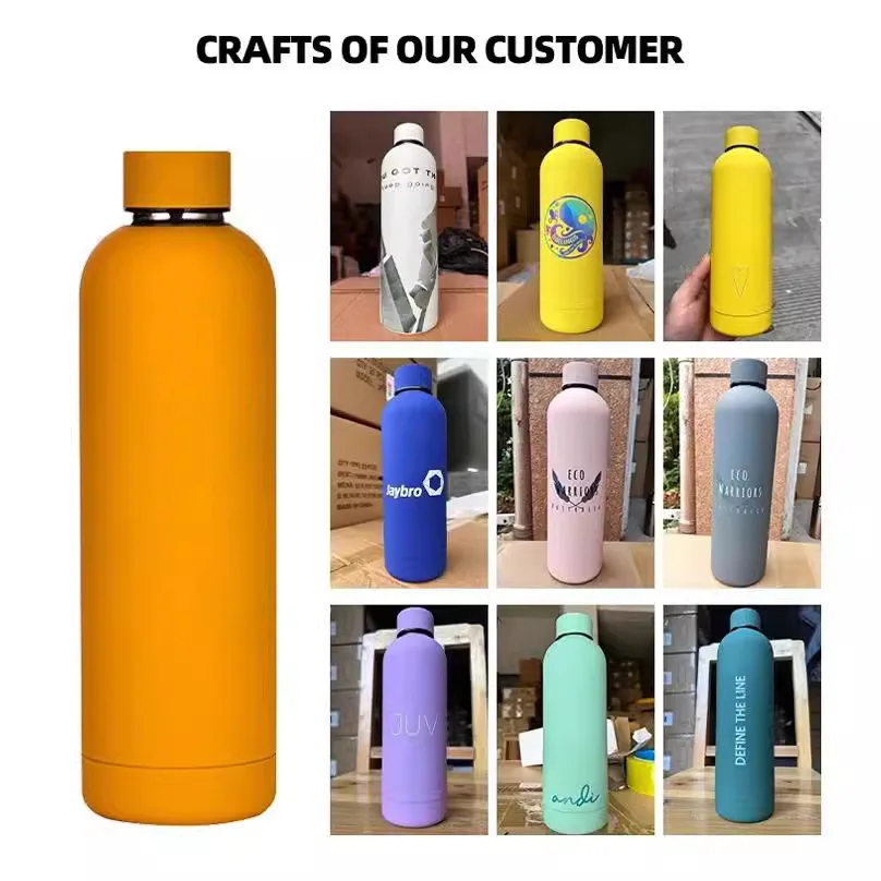 500ml American Small Mouth Thermal Stainless Steel Water Bottle Portable  Outdoor Thermos Cup Female Students Stay Hot Keep Cold