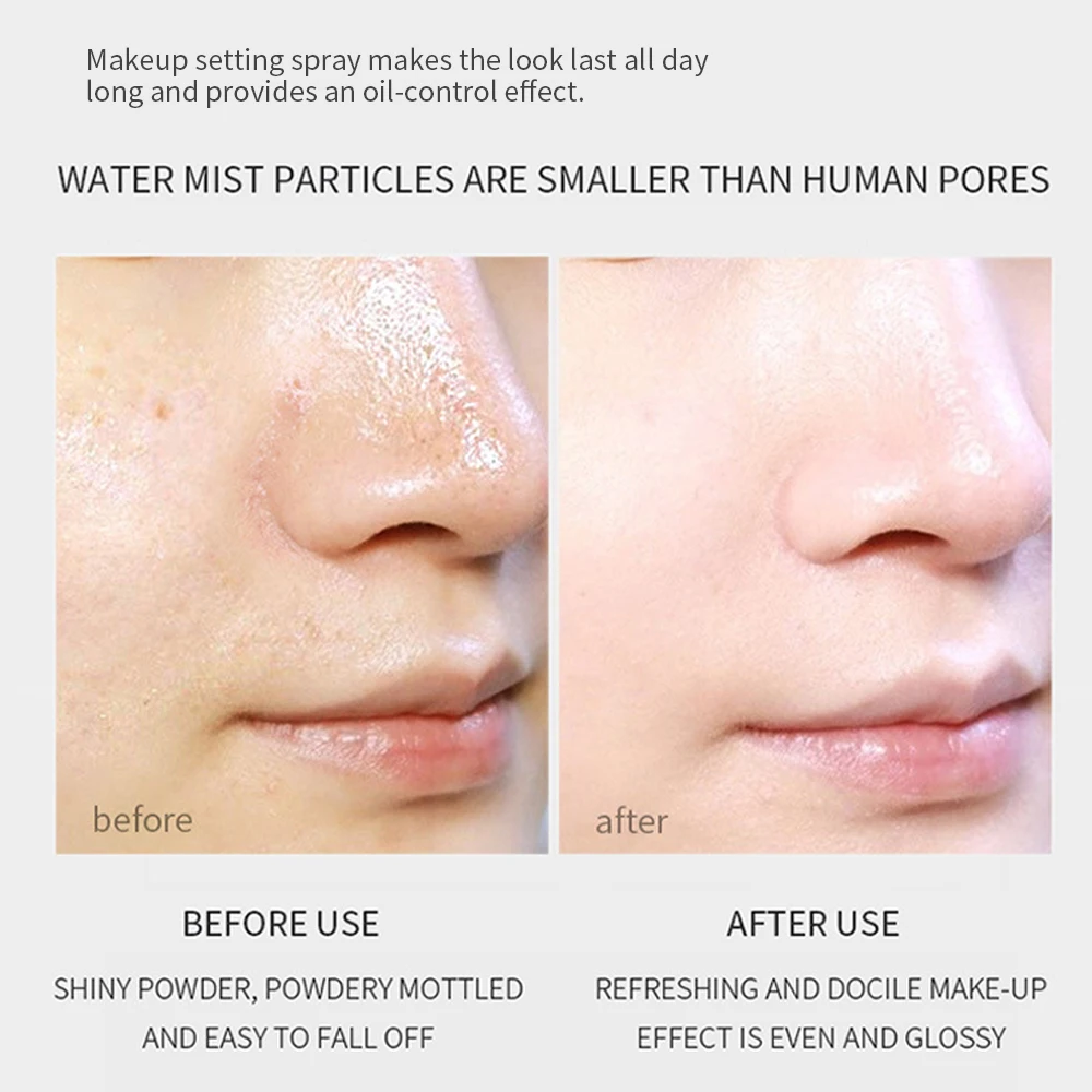 OEM Private Label Vegan Oil Control Stay Make up Fixer Spray Long Lasting Finishing Spray Makeup Fixer Spray